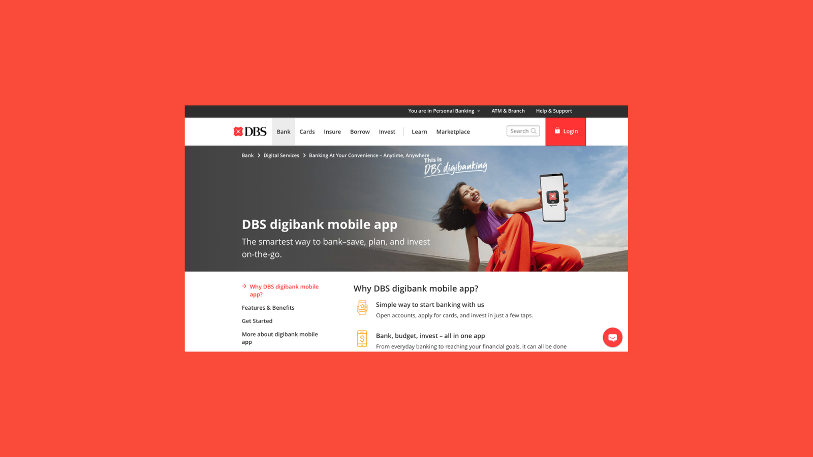 DBS digibank app Largest bank in Asia CompareNow
