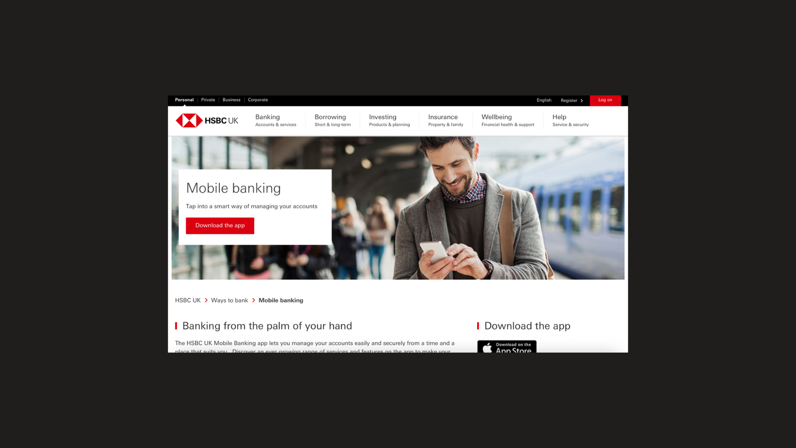 HSBC Mobile Banking app CompareNow